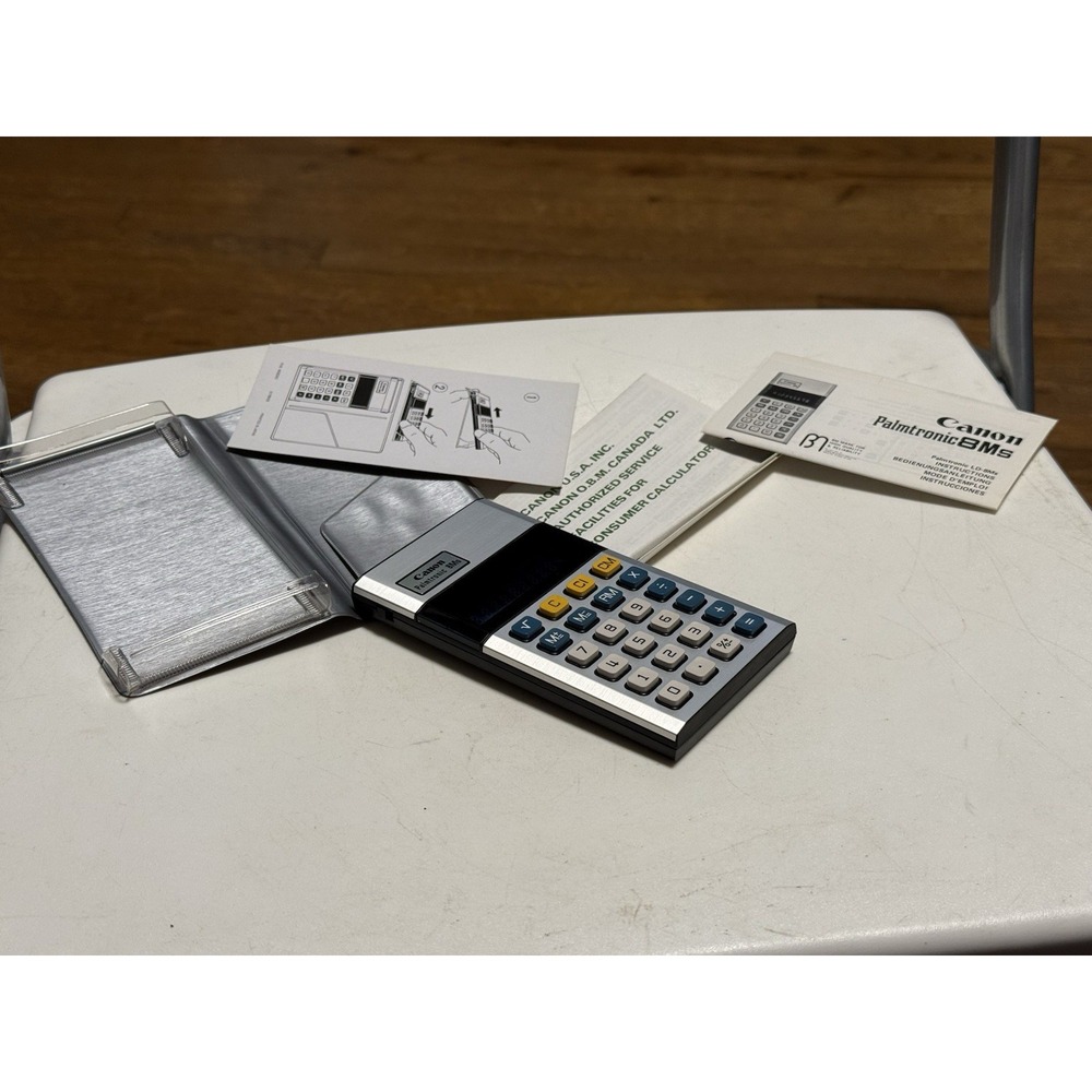 Canon Palmtronic 8Rs (LD-8Rs) calculator - pristine - working,  Collector's Must